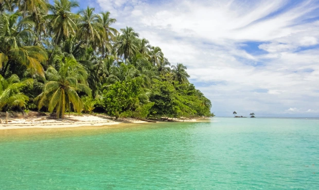 A beach in Bocas del Toro