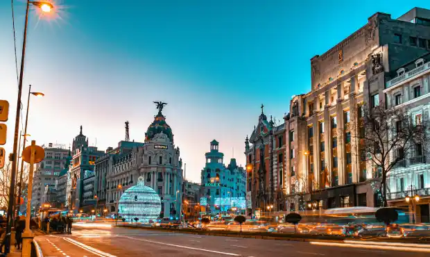 The Metropolis building in Madrid